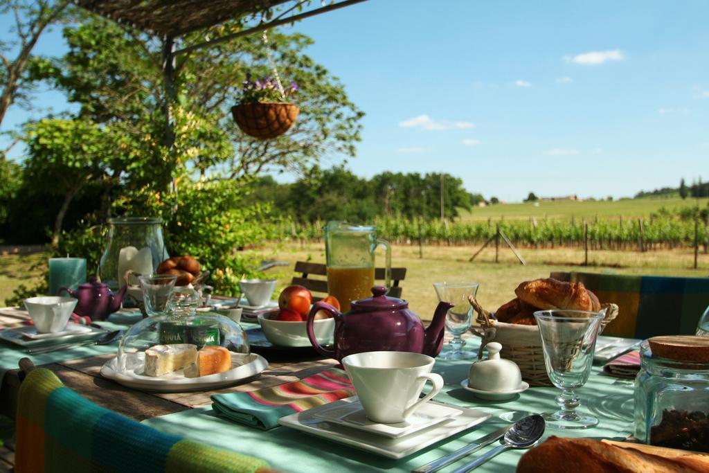 Bleu Raisin Bed and Breakfast Les Salles-de-Castillon Eksteriør billede